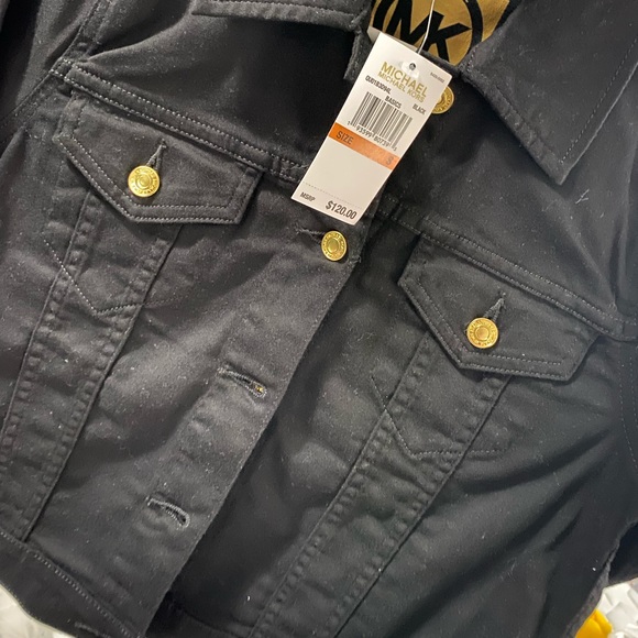 NWT, MK black denim jacket - Picture 3 of 3